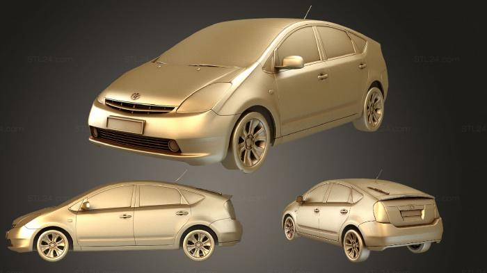 Автомобили и транспорт (Toyota Prius, CARS_3593) 3D модель для ЧПУ станка